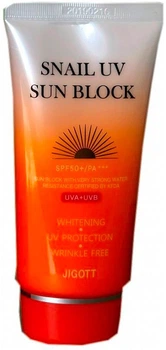 Крем солнцезащитный с муцином улитки Jigott Snail UV Sun Block SPF 50+/PA+ 70ml (862568-888560-2)