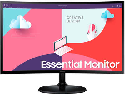 Монитор 24" Samsung Essential Monitor S36C (LS24C364EAUXEN)