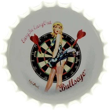 Металлическая табличка "В Яблочко (Pin Up)" (ms-002932)