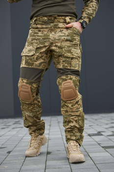 Тактичні чоловічі штани з наколінниками піксель розмір S