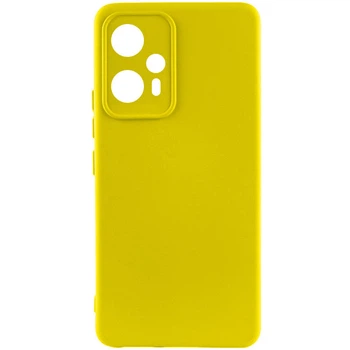 Противоударный Чехол Silicone Cover Lakshmi Full Camera (A) для Xiaomi Redmi Note 12T Pro Желтый / Flash