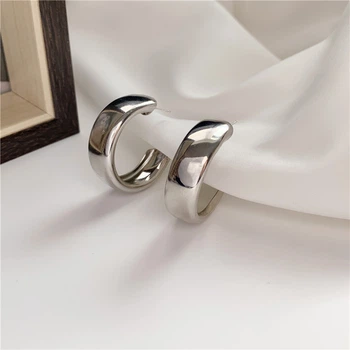 Серьги-кольца Honey Fashion Accessories серебристый (12-95)