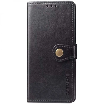 Кожаный чехол-книжка GETMAN Gallant (PU) для Xiaomi Redmi Note 9s / Note 9 Pro / Note 9 Pro Max Black