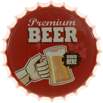 Металлическая табличка "Premium Beer Served Here (Премиальная Магия Напитка)" (ms-104669)