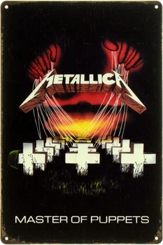 Металева табличка "Metallica - Master Of Puppets" (ms-104539)