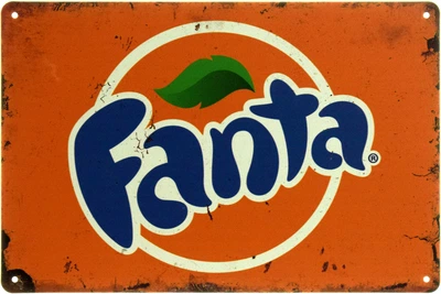 Металева табличка "Fanta (Ретро-Свіжість)" (ms-104557)