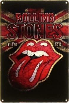 Металева табличка "The Rolling Stones (No Filter)" (ms-104488)