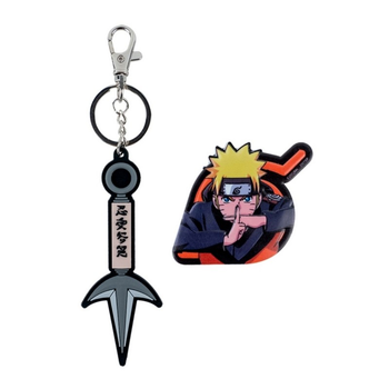 Набір бейдж на липучці та брелок-підвіска Kite Naruto, 2 шт. (NR24-3010-2)