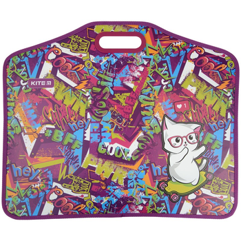 Портфель Kite Chilling Cat, A3, на липучках, 1 відділ. (K22-208-01)