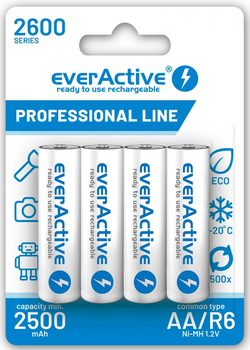 Акумулятори everActive AA 2600 Professional Line 4 шт/уп (EVHRL6-2600)