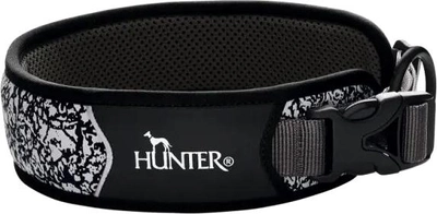 Нашийник для собак Hunter Divo Reflect M 35 - 45 см Black/Grey (4016739689658)