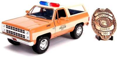 Metalowy model samochodu policyjnego Simba Stranger Things Hopper's Chevy Blazer 1:24 (4006333065255)