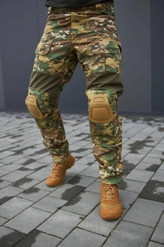 Тактичні чоловічі штани з наколінниками мультикам розмір M