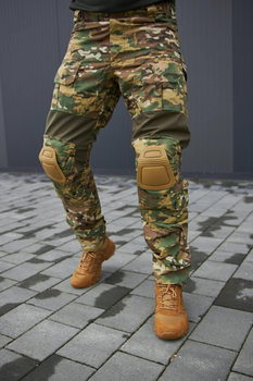 Тактичні чоловічі штани з наколінниками мультикам розмір S