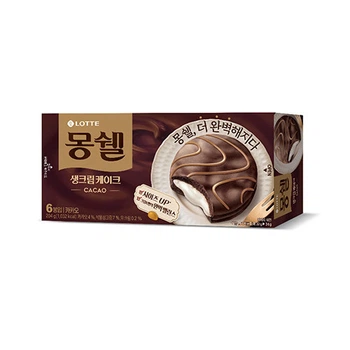 Пирожные Moncher Cacao, Lotte 6 шт, Южная Корея, 204 г