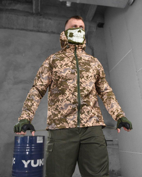 Тактическая мужская куртка дождевик 3XL пиксель (17077)