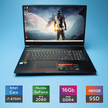 Ноутбук MSI GE75 Raider 9SE (i7-8750H/RAM 16GB DDR4/SSD 480GB/RTX 2060) Б/В (5780)