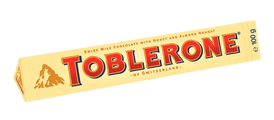Шоколад Toblerone Milk Chocolate With Honey & Almond Nougat 100 г