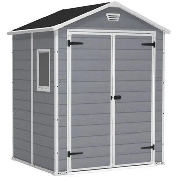 Садовий будиночок Keter Manor 6x5 DD 185х152 см сірий/білий 228615