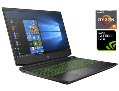 Игровой ноутбук HP Pavilion Gaming 15-ec0013dx / 15.6" (1920x1080) TN / AMD Ryzen 5 3550H (4 (8) ядер по 2.1 - 3.7 GHz) / 8 GB DDR4 / 256 GB SSD / nVidia GeForce GTX 1050, 3 GB GDDR5, 96-bit / WebCam б/у