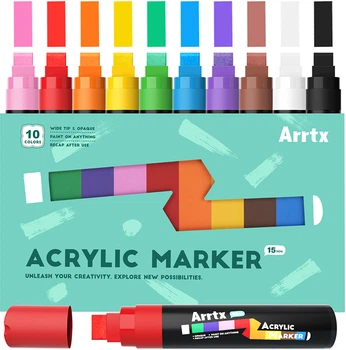 Акриловые маркеры Arrtx AACM-0515 10 цветов (LC303656)