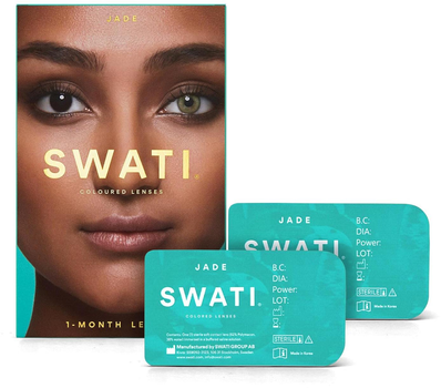 Кольорові контактні лінзи Swati Coloured Lenses Jade 1 Month 2 шт (7350100162119)