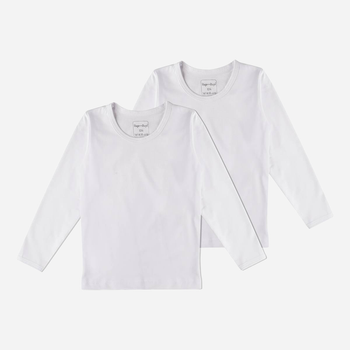 Zestaw koszulek z długim rękawem chłopięcych 2 szt Tup Tup B20400-1000 92 cm Biała (5901845286022)