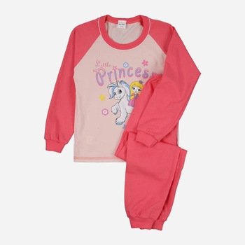 Piżama dziecięca dla dziewczynki Tup Tup P222DZ-2000 116 cm Pudrowa/Różowa (5901845299244)