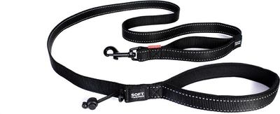 Smycz dla psów Ezydog Soft Trainer 25 mm 1.8 m Black (9346036000098)