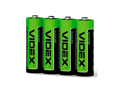 Батарейка лужна Videx АА / LR6 shrink 4 шт