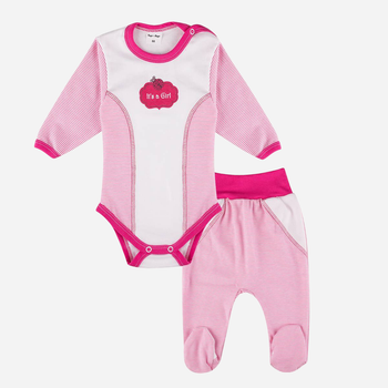 Дитячий комплект (боді + повзунки) для новонароджених для дівчинки Tup Tup T21B203-0002 62 см Рожевий (5901845286992)