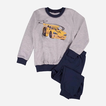 Piżama dziecięca dla chłopca Tup Tup P214CH-8001 122 cm Szara/Granatowa (5901845291767)