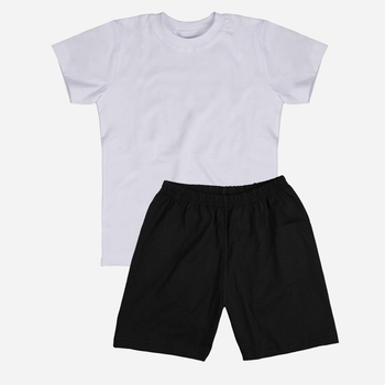 Zestaw młodzieżowy (koszulka + szorty) dla chłopca Tup Tup SP200CH-1010 140 cm Biały/Czarny (5907744051969)