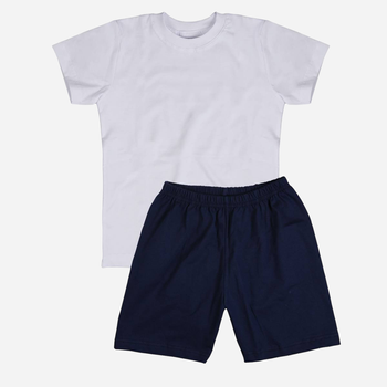 Підлітковий комплект (футболка + шорти) для хлопчика Tup Tup SP200CH-3100 152 см Білий/Темно-синій (5907744052089)