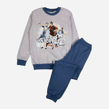 Підліткова піжама для хлопчика Tup Tup P311CH-8110 140 см Сіра/Синя (5907744014513)