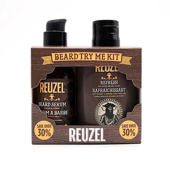 Набір для догляду за бородою Reuzel Try Reuzel Beard Kit Шампунь для бороди 100 мл + Сироватка для бороди 50 г (0850020289097)