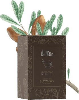 Zestaw do pielęgnacji włosów True Keratin Moroccan Miracle Blow-Dry Kit Nieusuwalny krem 59 ml + Serum 10 ml + Spinki 2 szt (0859956006396)
