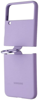 Etui plecki Samsung Silicone Cover with ring do Galaxy Flip 4 Lavender (8806094622454)