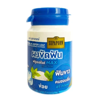 Отбеливающий зубной порошок Supaporn Tooth polishing powder на основе тайских трав 90 г