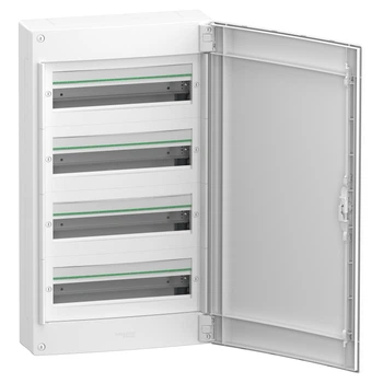 Щит навісний Schneider Electric Prisma XS 4 ряди 18 модулів з білими дверима (LVSXQ418)