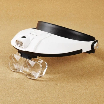 Бинокулярная лупа с Led подсветкой Magnifier 81001-G