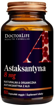 Дієтична добавка Doctor Life Astaxanthin 7 mg 60 капсул (5906874819517)
