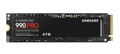 Накопичувач SSD 4ТB Samsung 990 PRO M.2 2280 PCIe 4.0 x4 NVMe V-NAND MLC (MZ-V9P4T0BW)