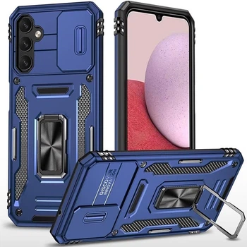 Ударостійкий чохол Camshield Army Ring для Samsung Galaxy S24+ Синій / Navy
