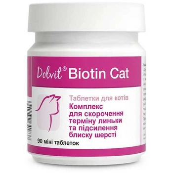 Долвит Биотин Кэт мини комплексный витаминно-минеральный препарат для котов, 90 таб