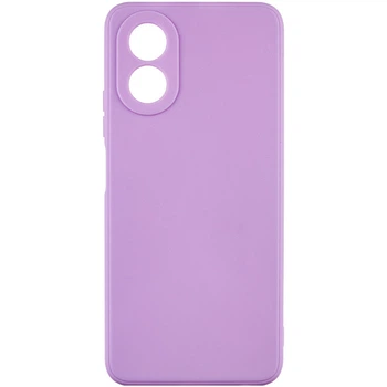 Силіконовий чохол Candy Full Camera для Oppo A78 4G Бузковий / Dasheen