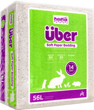 Паперова підстилка для гризунів Premier Pet Soft Paper Bedding for Small Animals White 56 л (0037461810039)