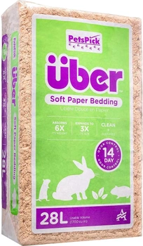 Паперова підстилка для гризунів Premier Pet Soft Paper Bedding Nature 28 л (0037461413285)