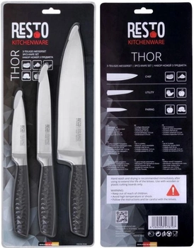 Zestaw noży Resto Thor 95502 3 szt (4260403578797)