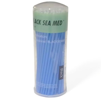 Мікроаплікатори стоматологічні одноразові Black Sea Med №3 (блакитні) 100 штук
